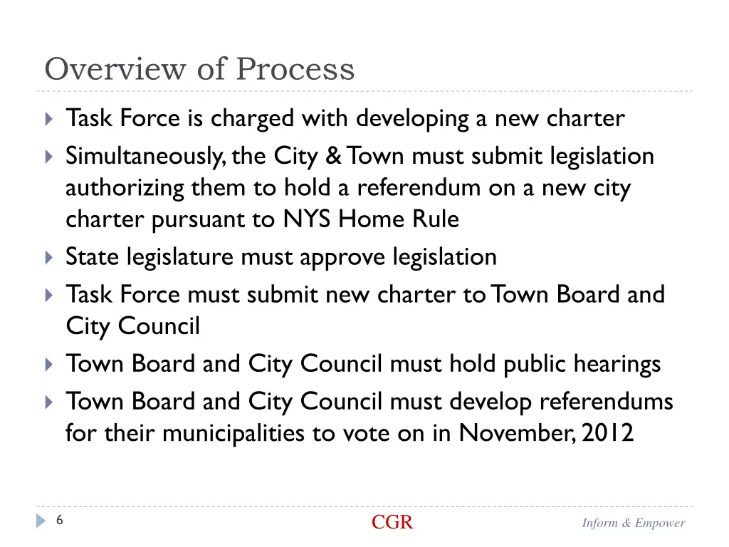 overview of process