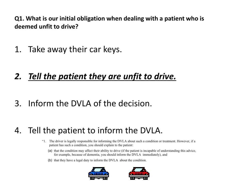 q1 what is our initial obligation when dealing 1