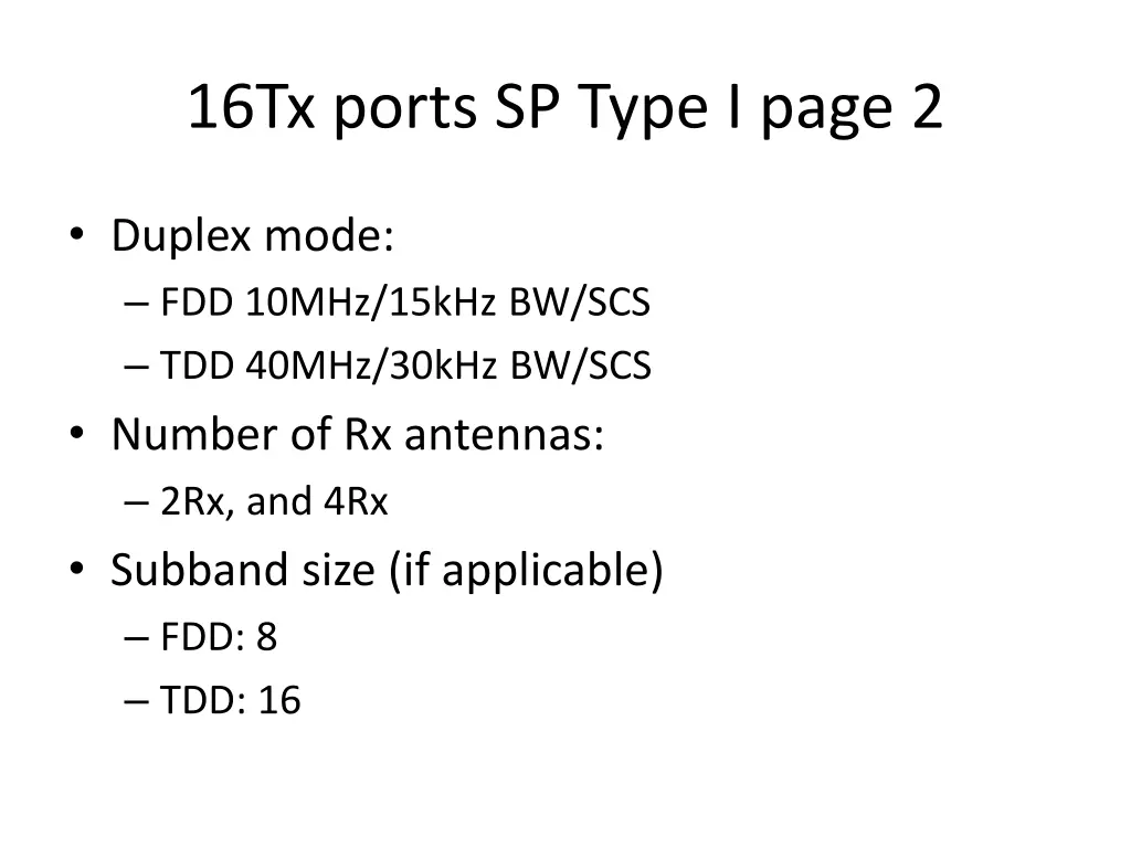 16tx ports sp type i page 2