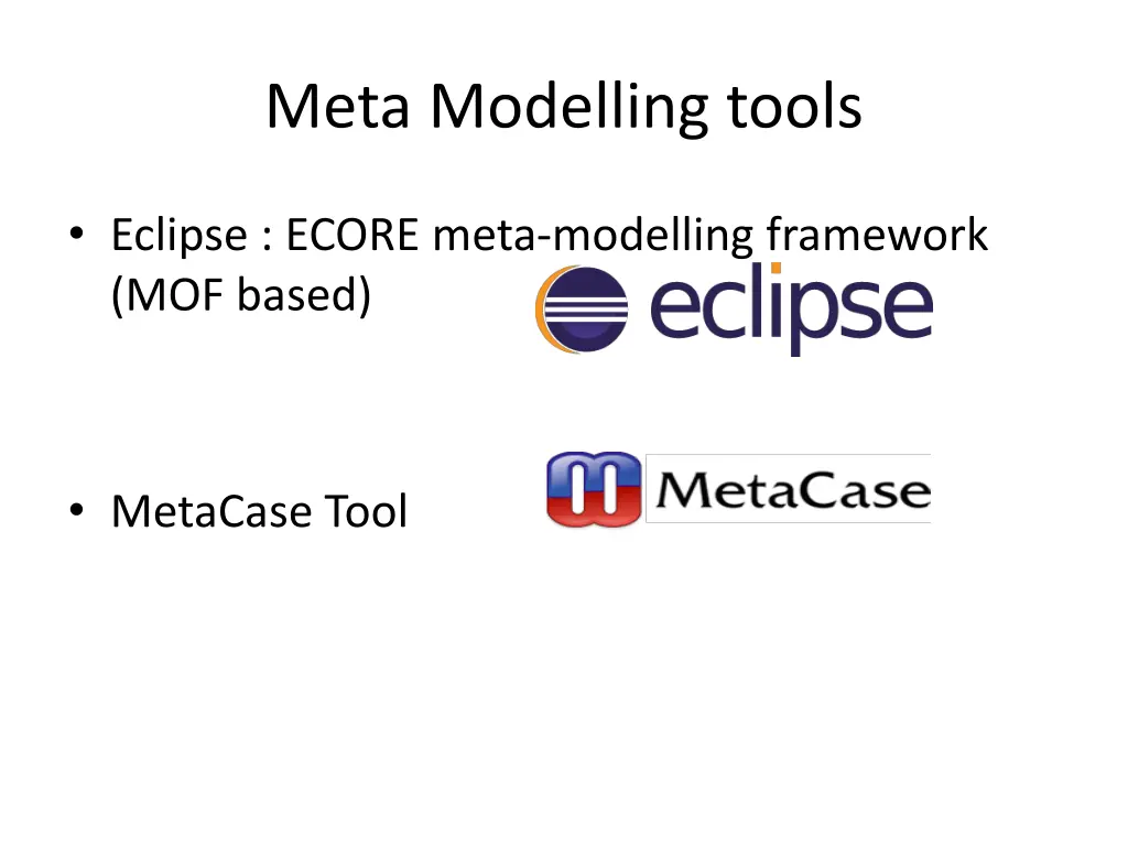 meta modelling tools