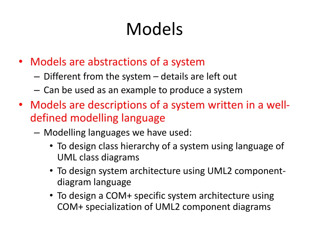 models