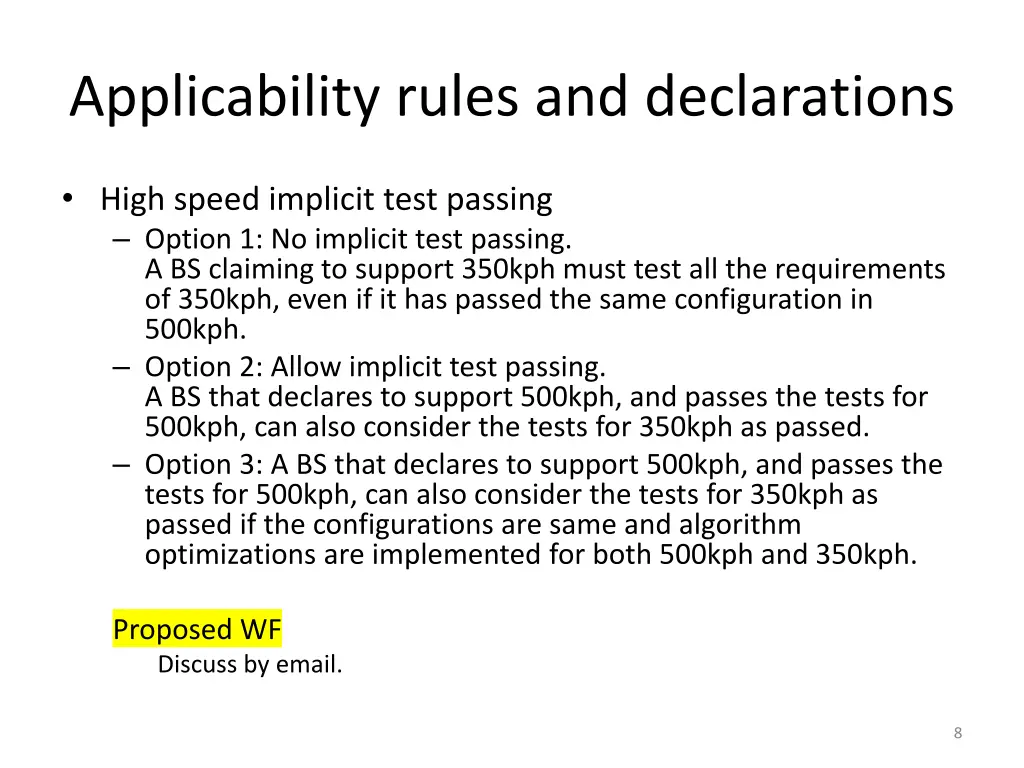 applicability rules and declarations 1