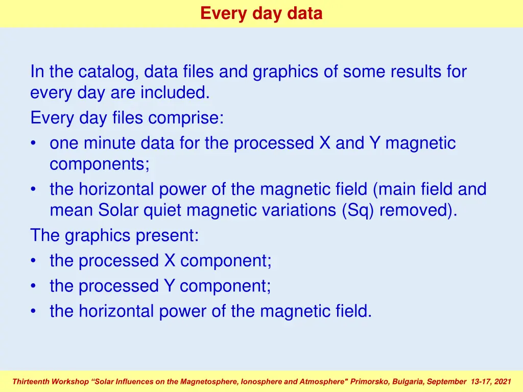 every day data 1