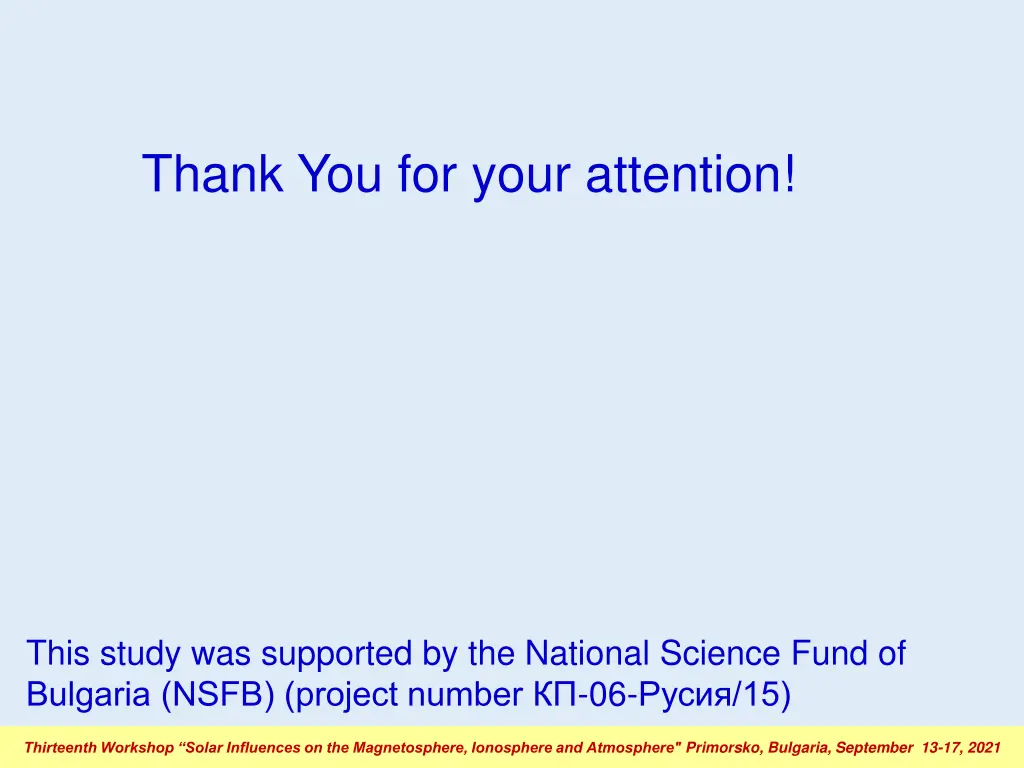thank you for your attention