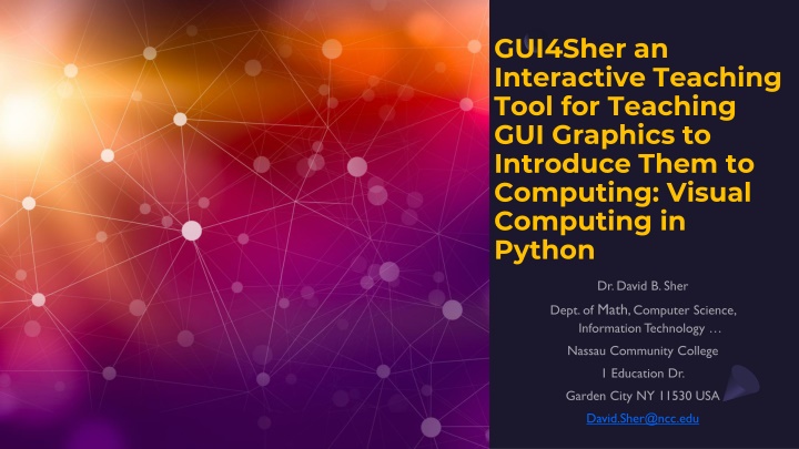 gui4sher an interactive teaching tool