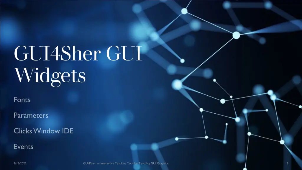 gui4sher gui widgets