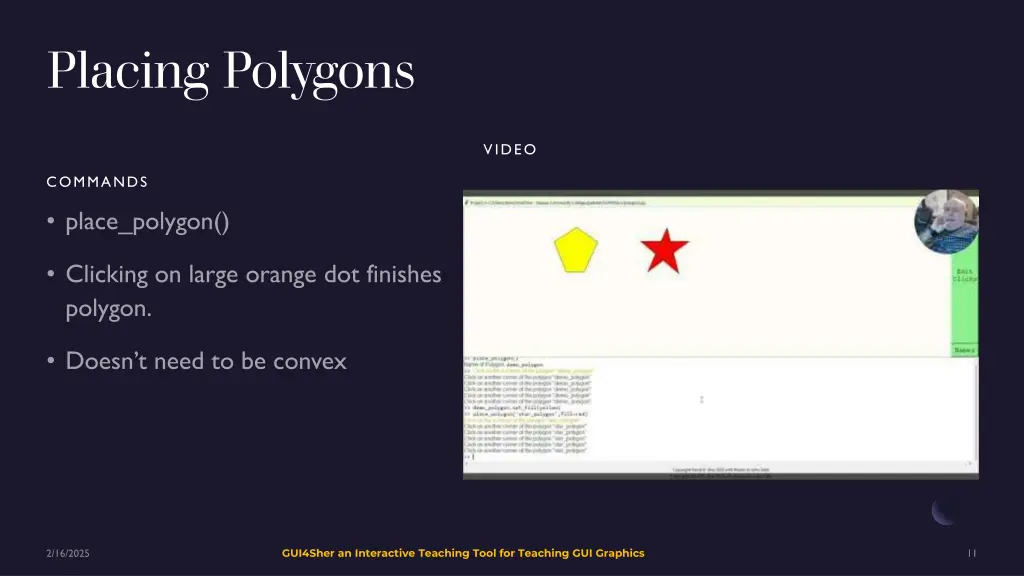 placing polygons