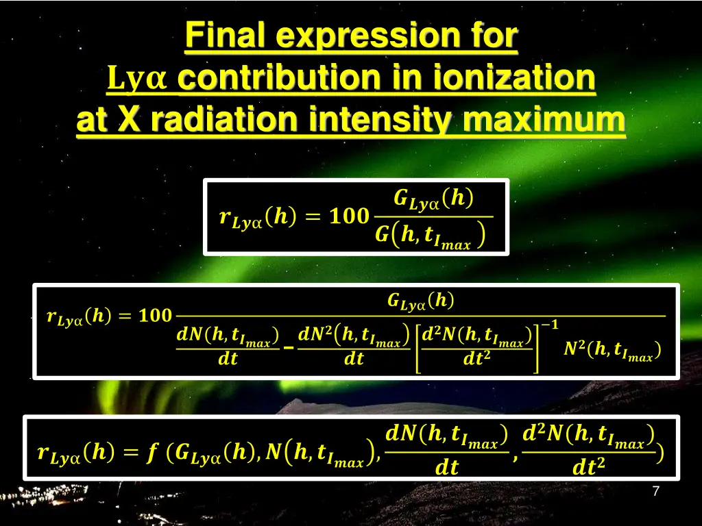 final expression for contribution in ionization