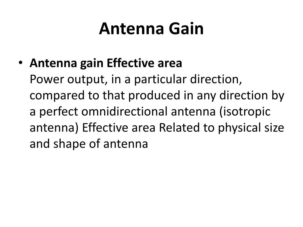 antenna gain