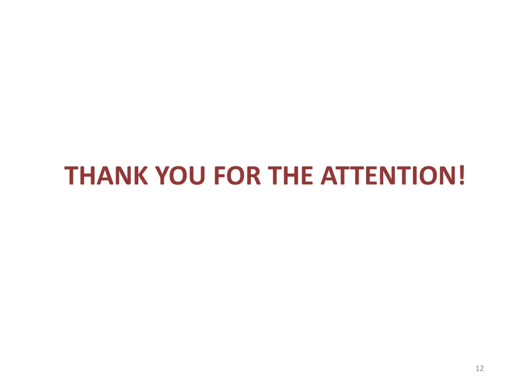 thank you for the attention