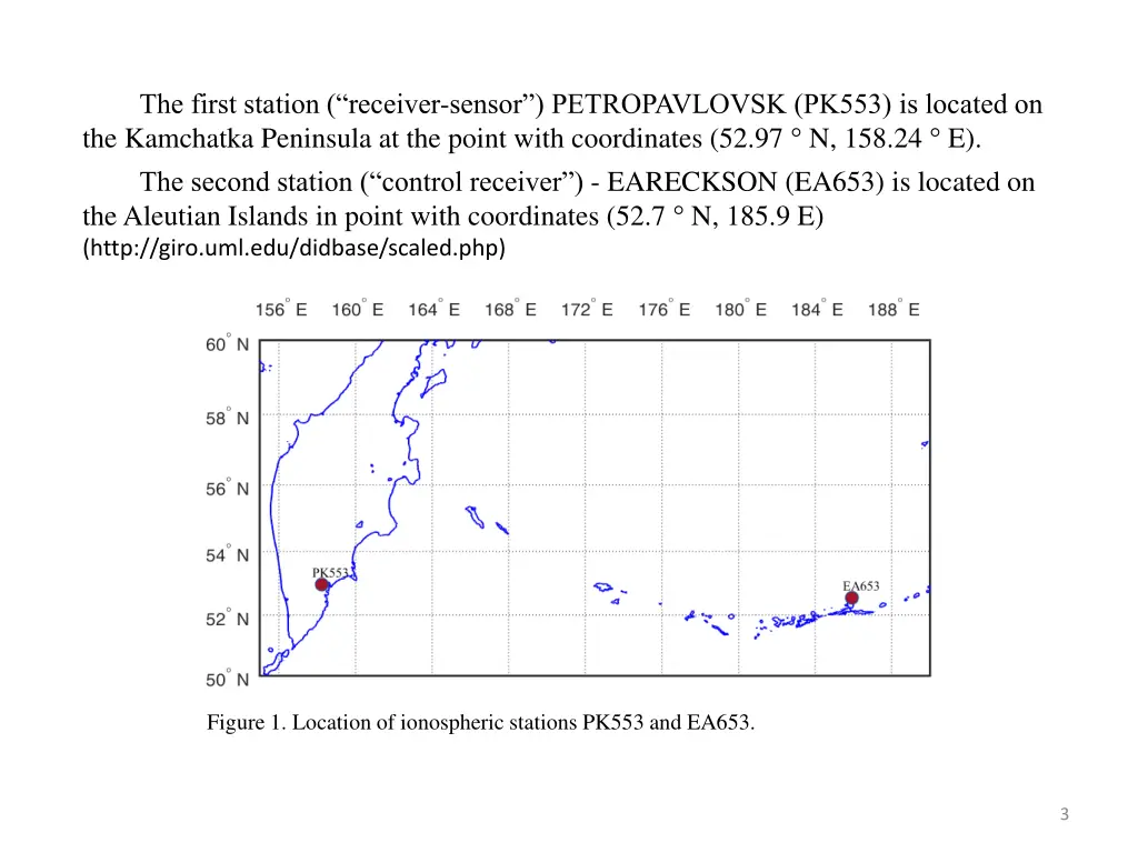 the first station receiver sensor petropavlovsk