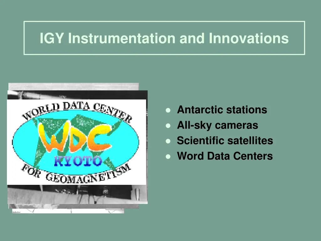 igy instrumentation and innovations