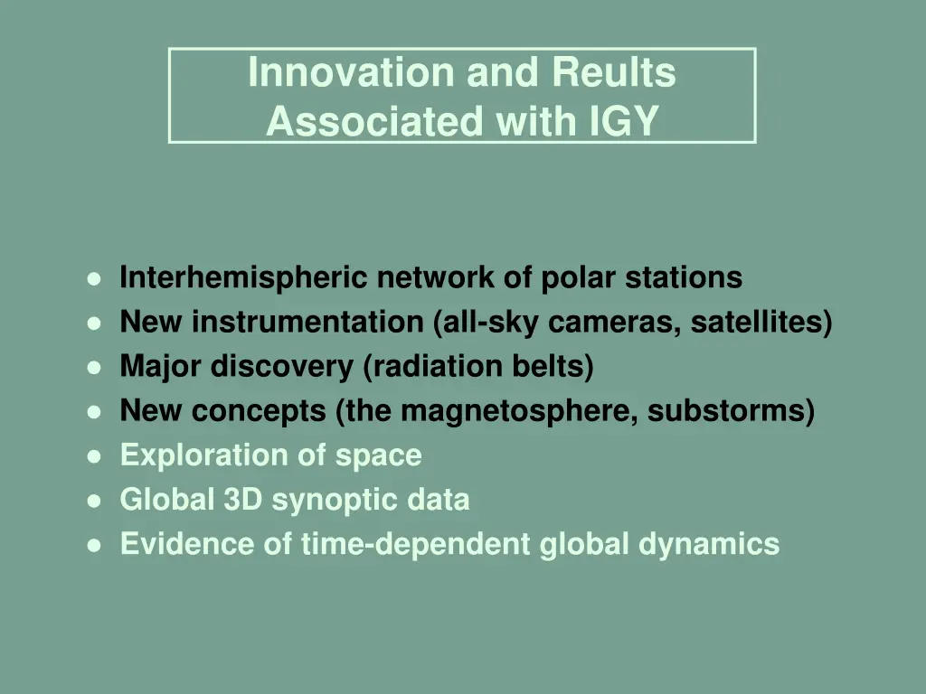 innovation and reults associated with igy