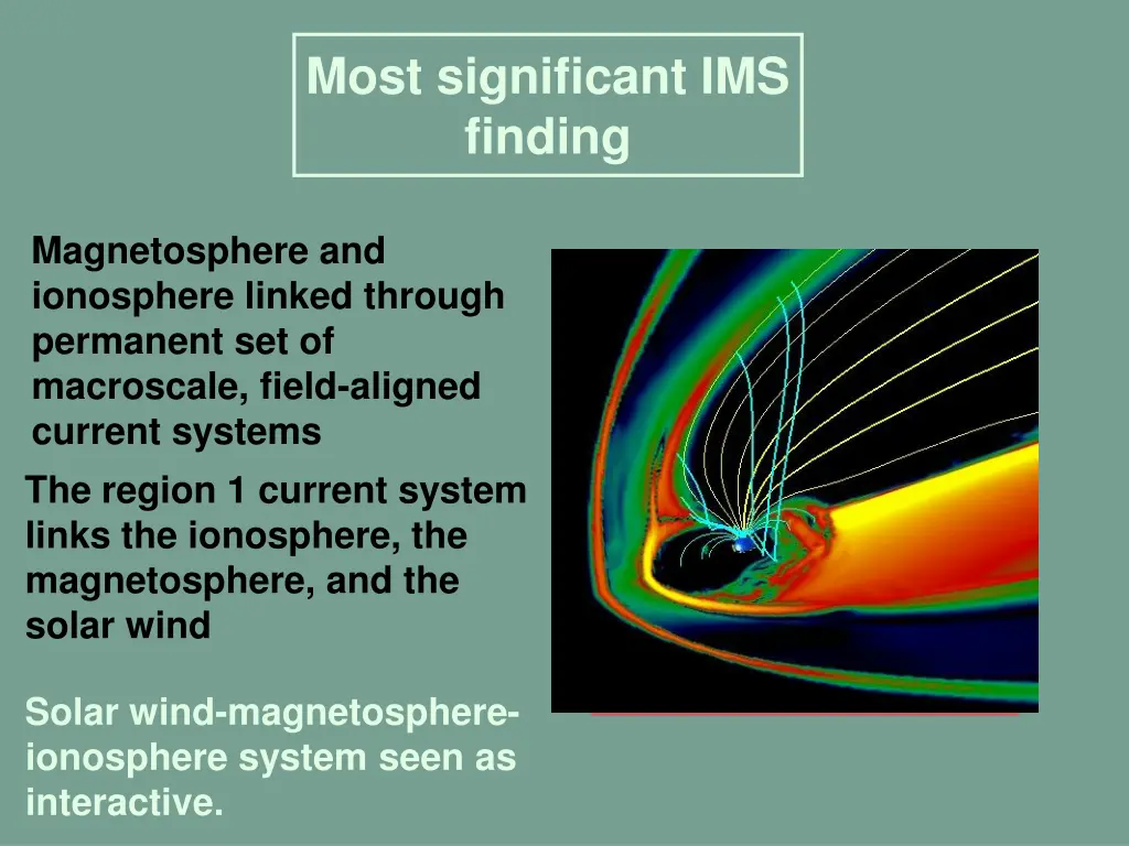 most significant ims finding