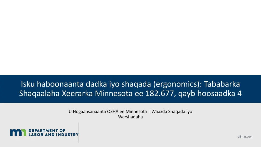 isku haboonaanta dadka iyo shaqada ergonomics 1