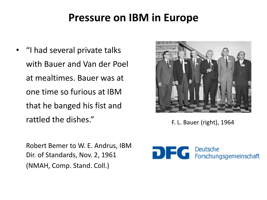 pressure on ibm in europe