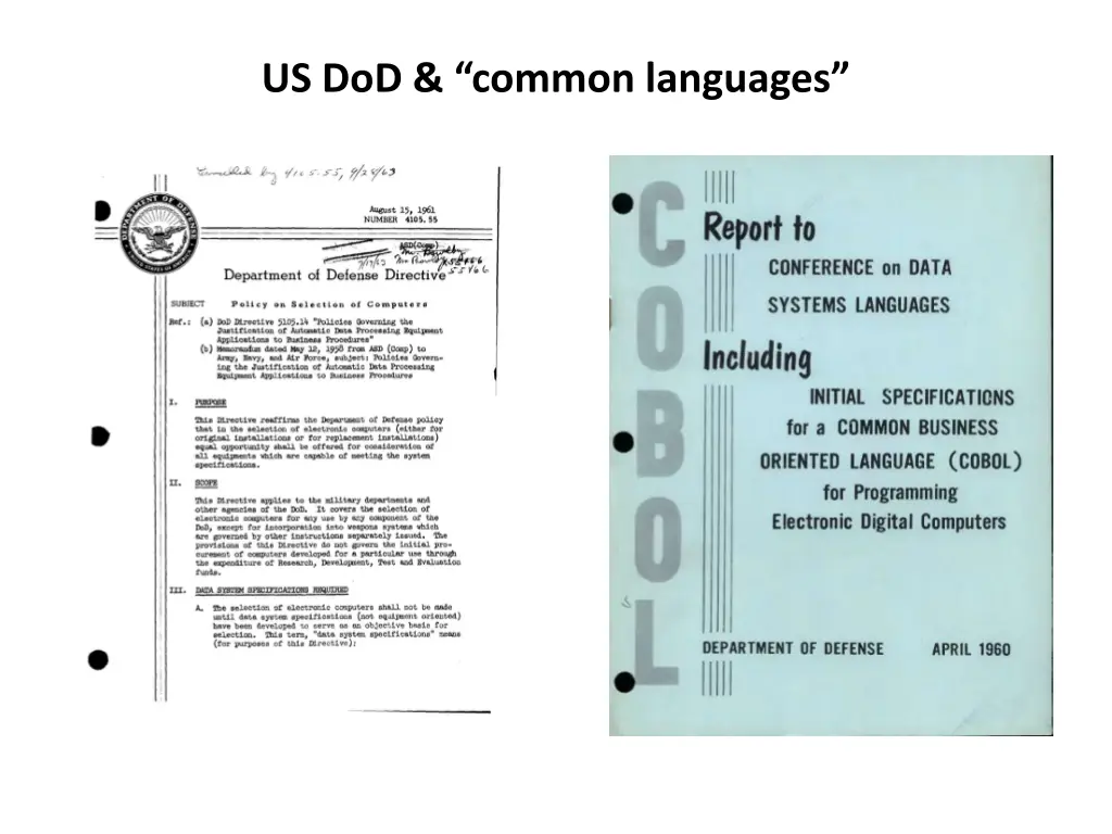 us dod common languages