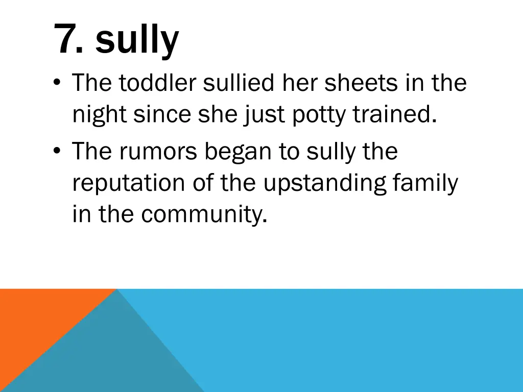 7 sully the toddler sullied her sheets