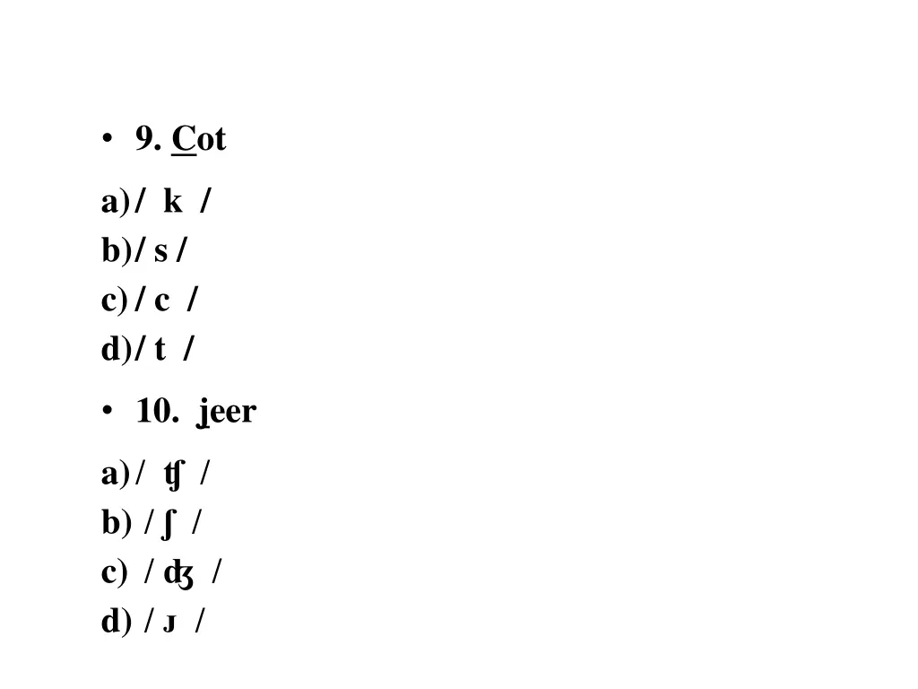 9 cot