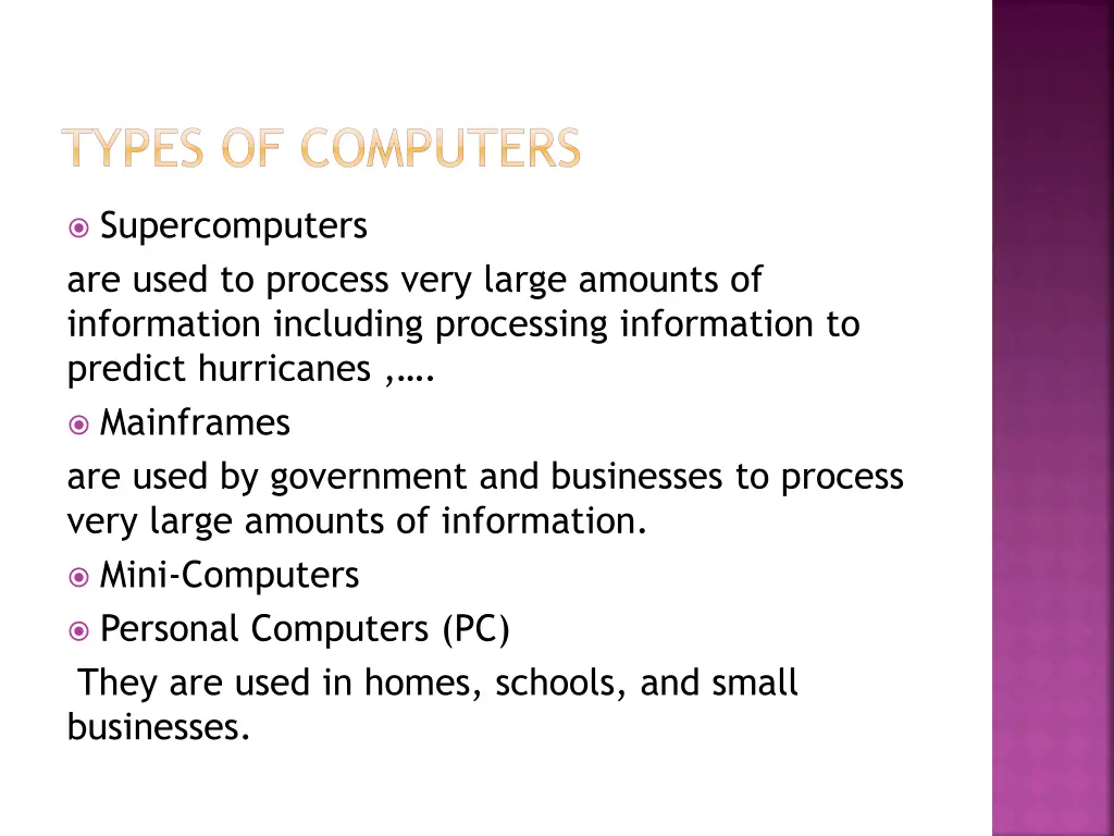 types of computers