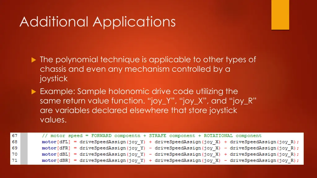 additional applications