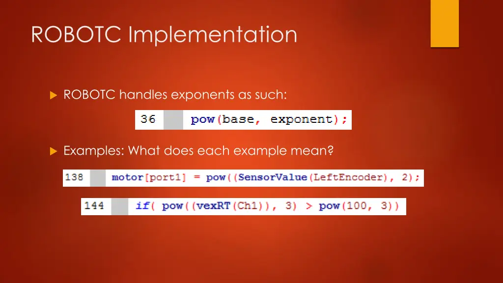 robotc implementation 1