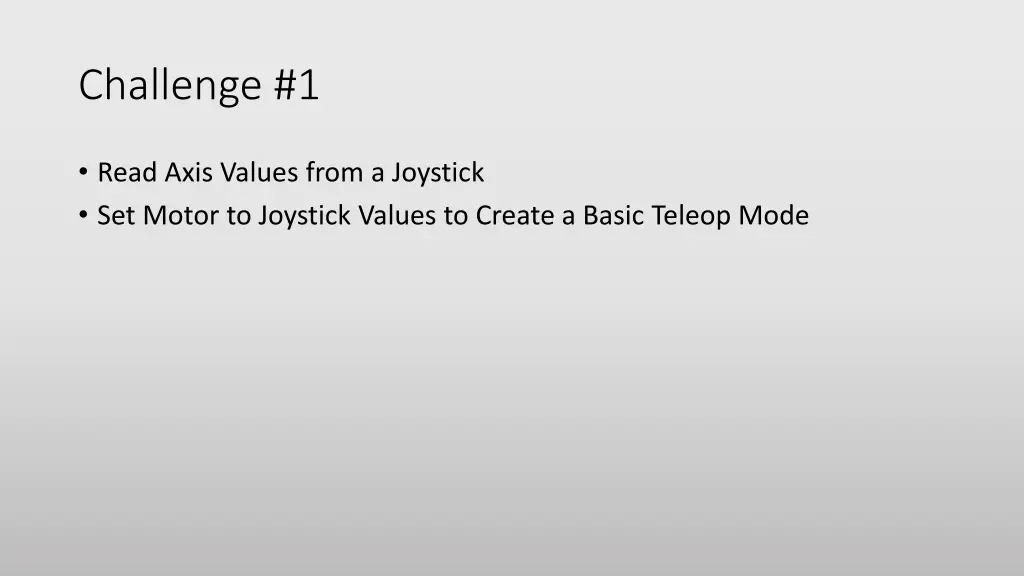challenge 1