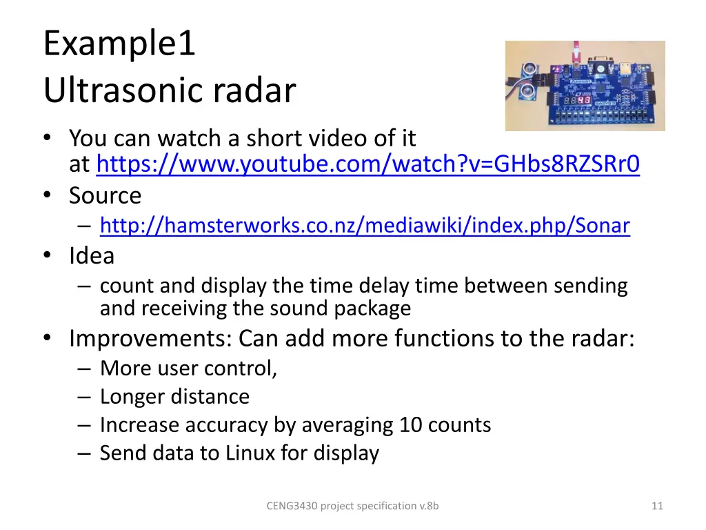 example1 ultrasonic radar you can watch a short