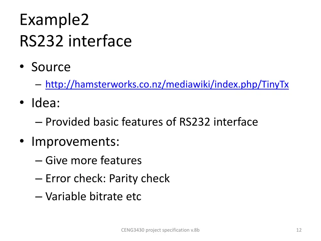 example2 rs232 interface