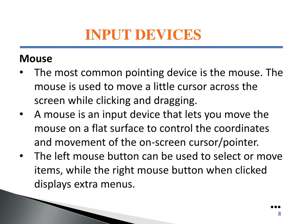 input devices 2