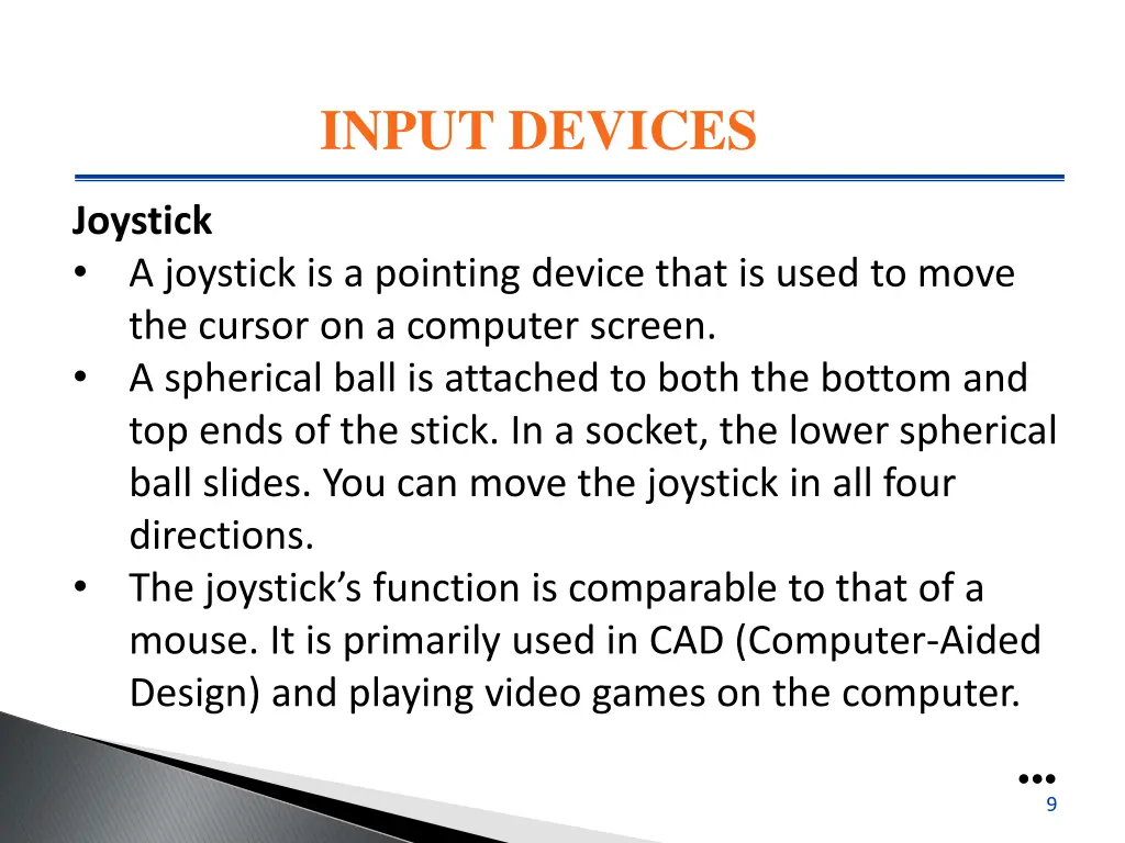 input devices 3