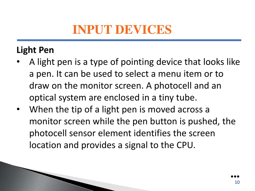 input devices 4