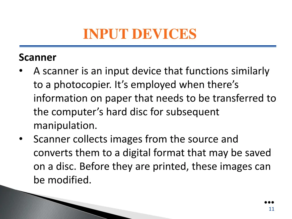 input devices 5