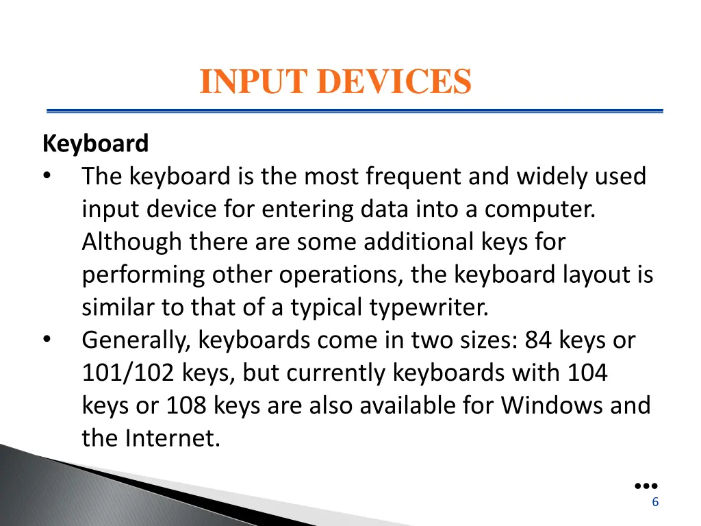 input devices
