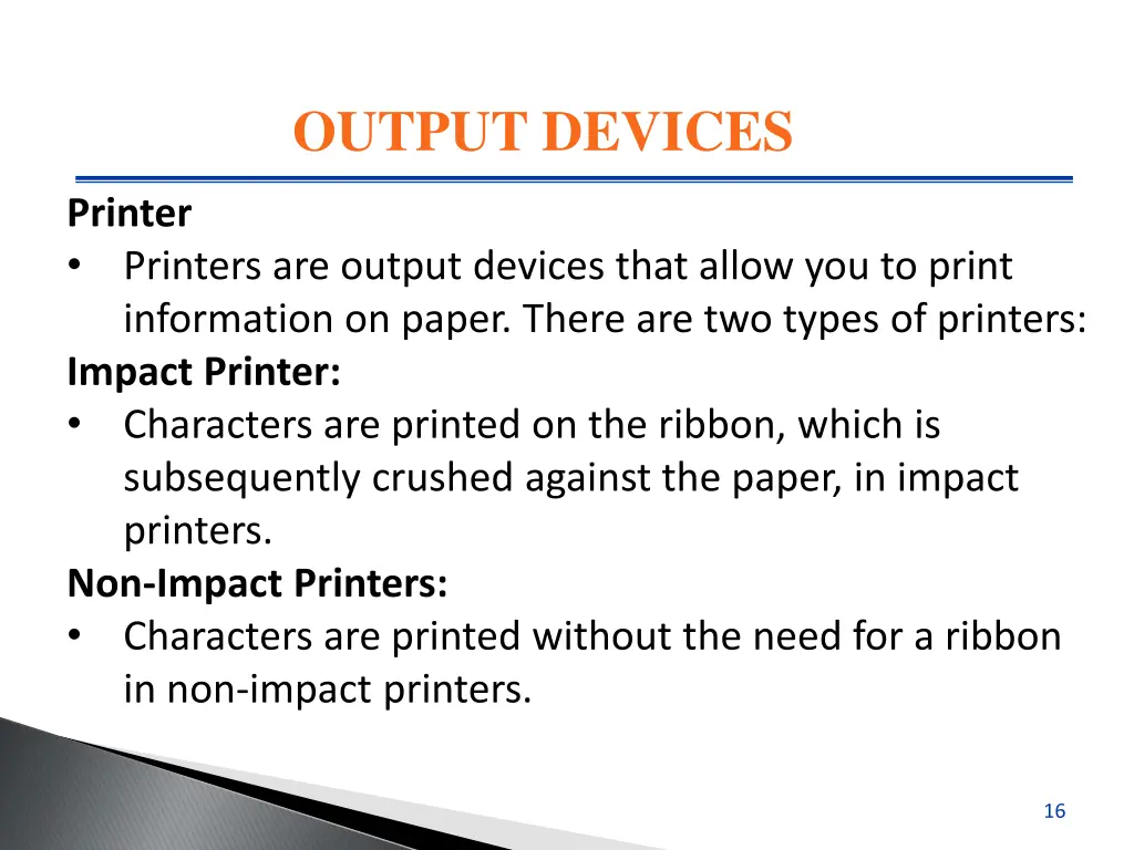 output devices 2