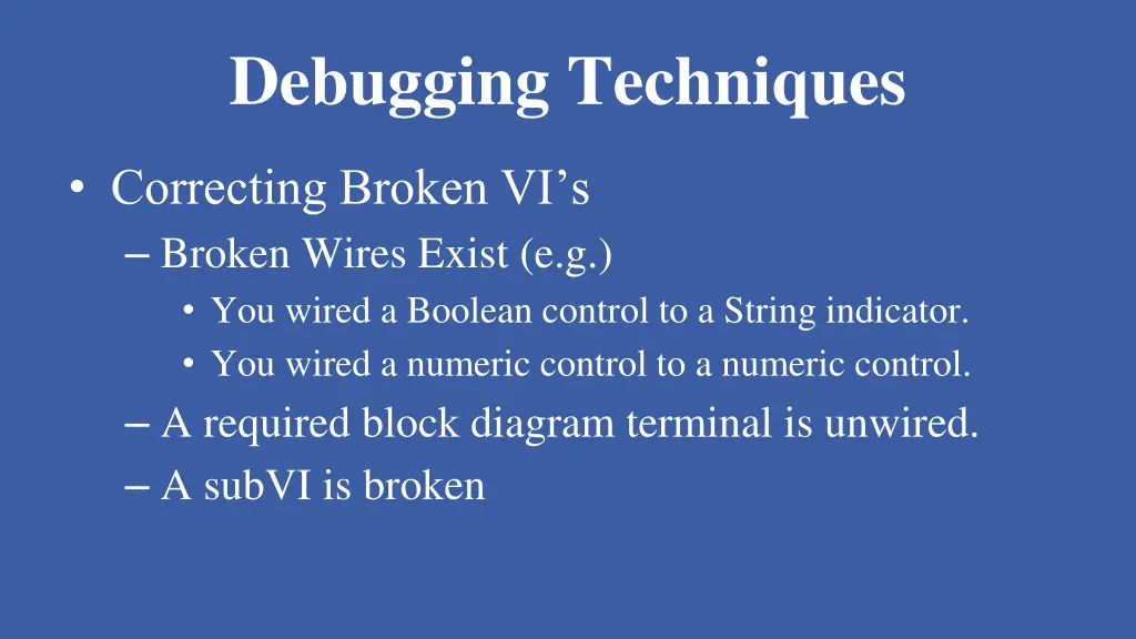 debugging techniques 3