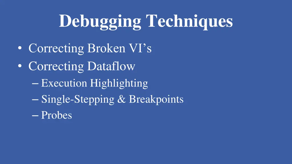 debugging techniques 4
