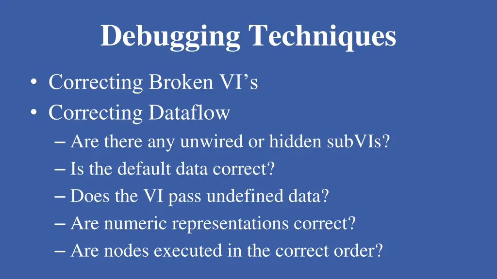 debugging techniques 5