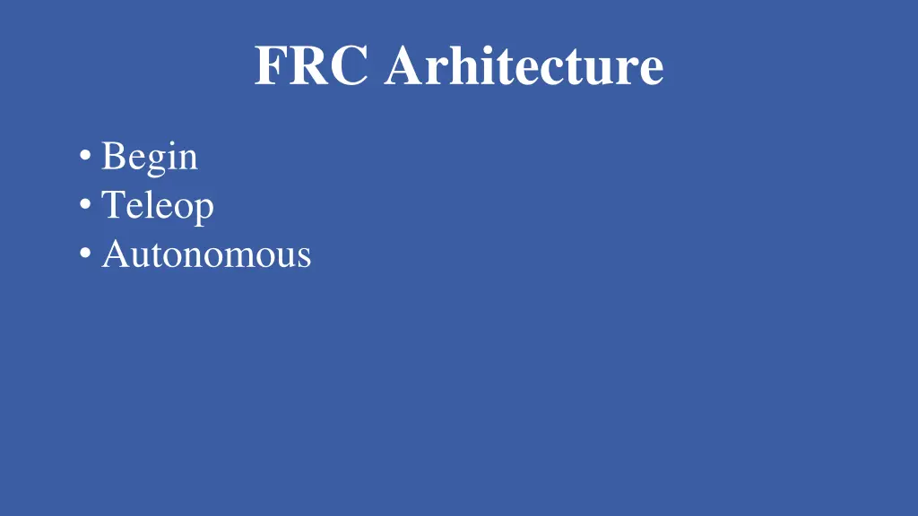 frc arhitecture 7