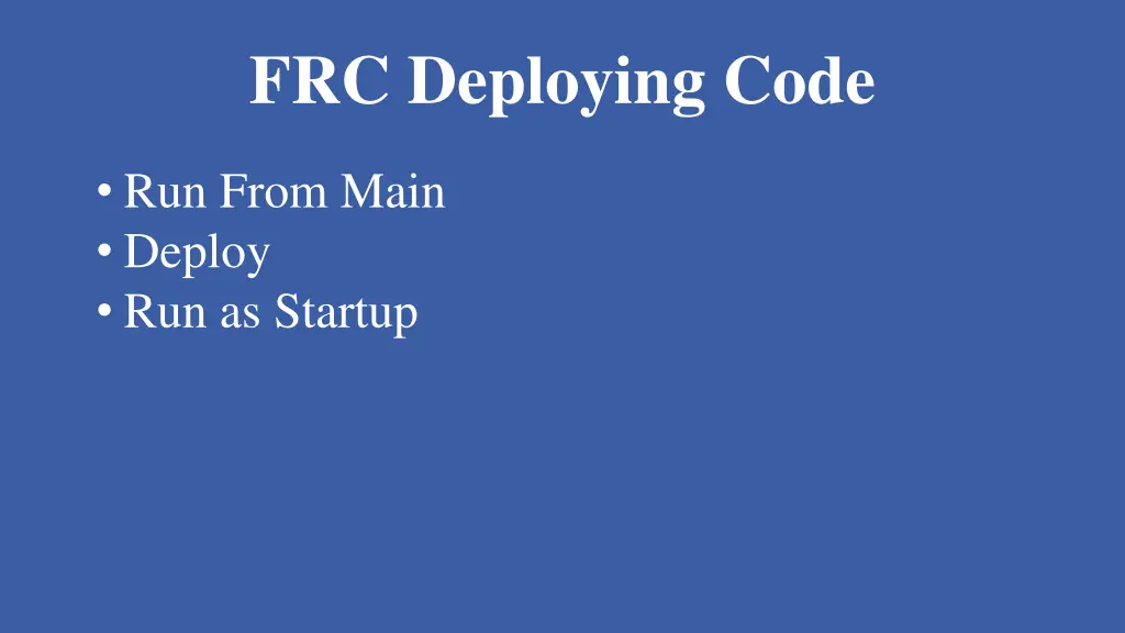 frc deploying code 2