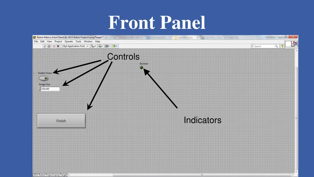 front panel