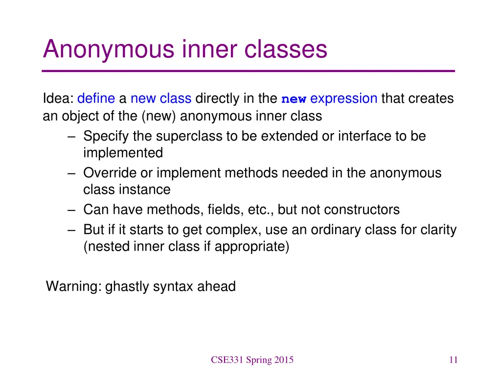 anonymous inner classes