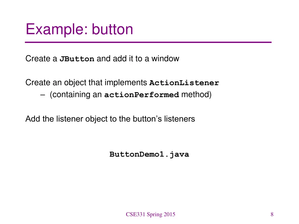 example button