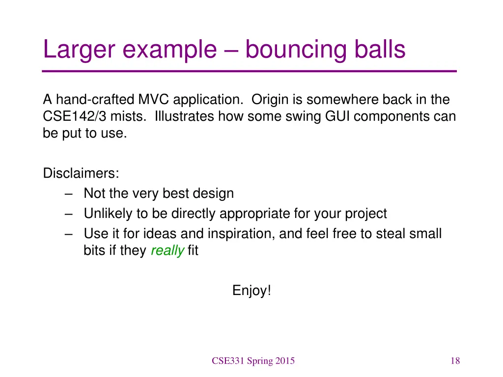 larger example bouncing balls