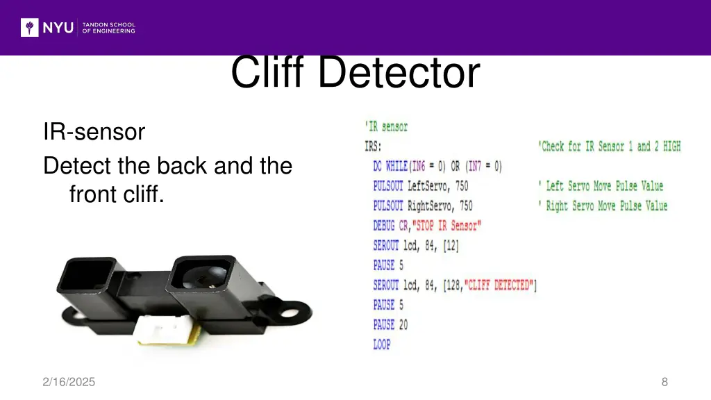 cliff detector