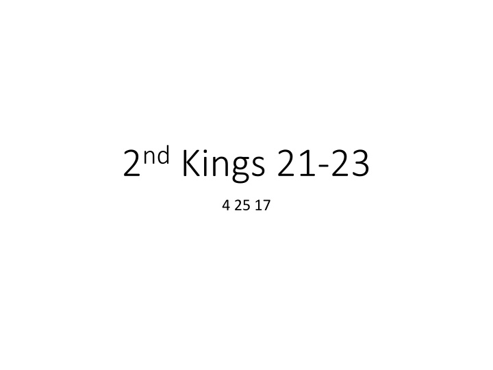 2 nd kings 21 23