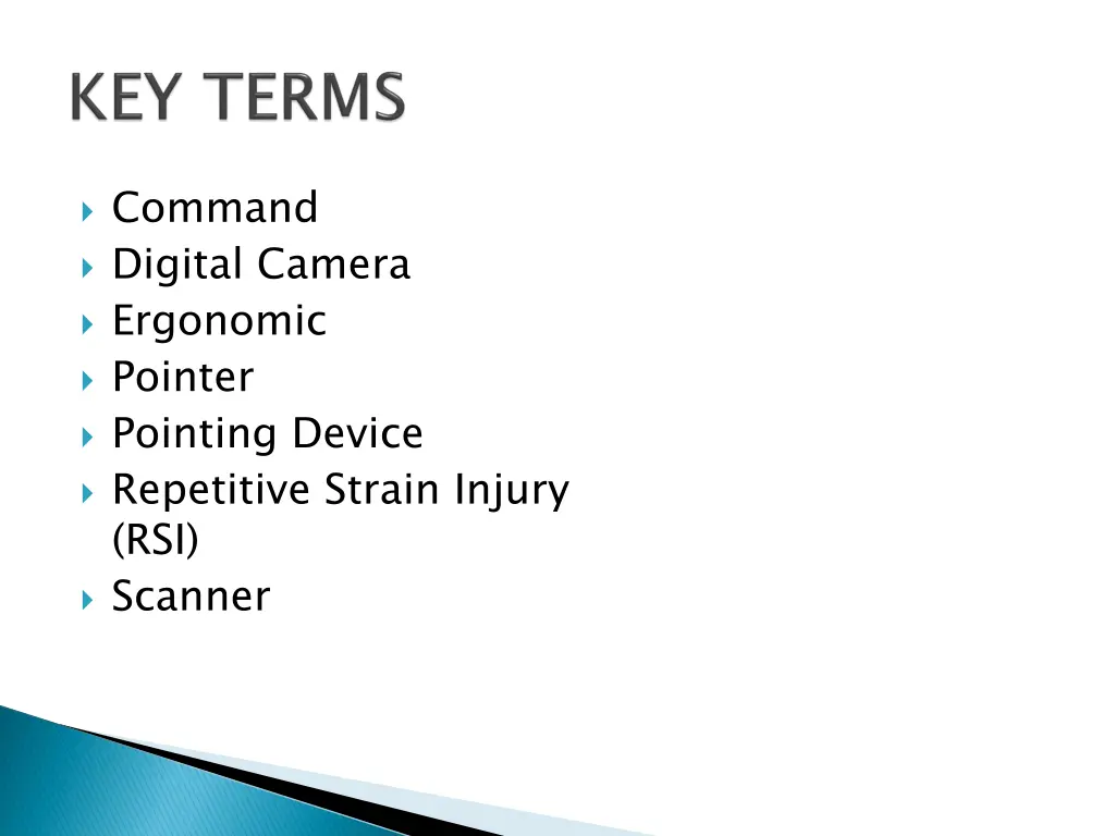 command digital camera ergonomic pointer pointing