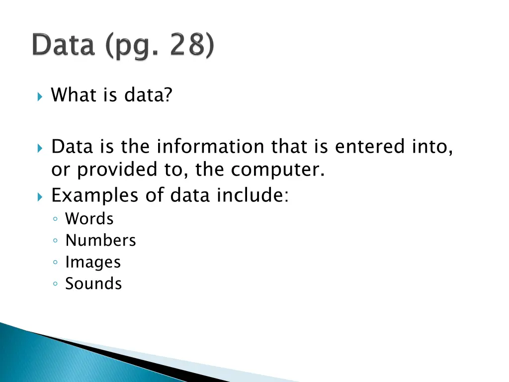 what is data