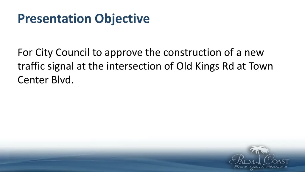 presentation objective
