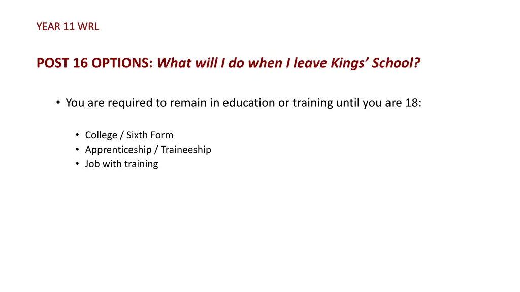 year 11 wrl year 11 wrl